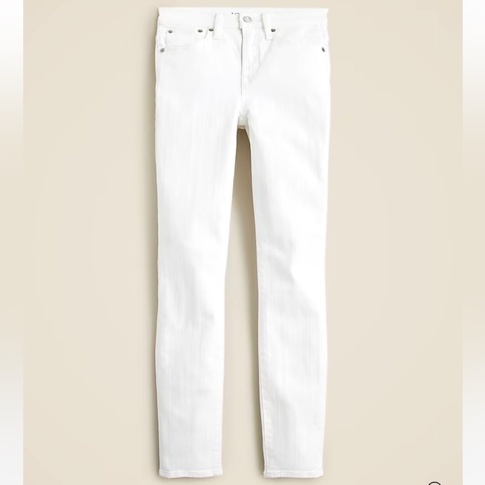 NWT! J.Crew 9" toothpick women’s jean in white wash. Size 30. $128 #BQ310